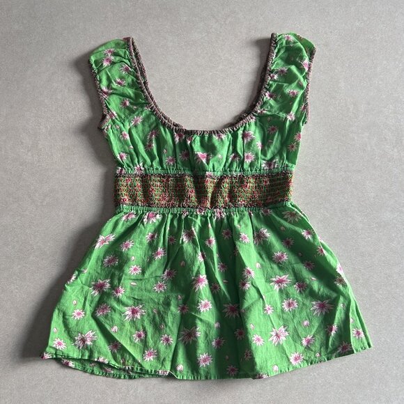 Free People Floral Aloha Floral Voile Top ASO Princess Protection Program - Picture 4 of 8